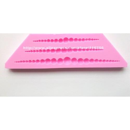 New! Free Shipping Pearl Shaped Silicone Mold Cake Decoration Fondant Cake 3D Food Grade Silicone Mould 185