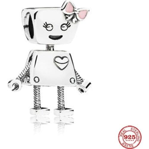 New Original Silver Color Bella Bead Fit European Pandora Charms Bracelet Bangles Diy Jewelry P181-Y