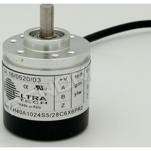 New EH40A1024S5 / 28C6X6PR2 eltra rotary encoder shaft diameter 6mm solid shaft
