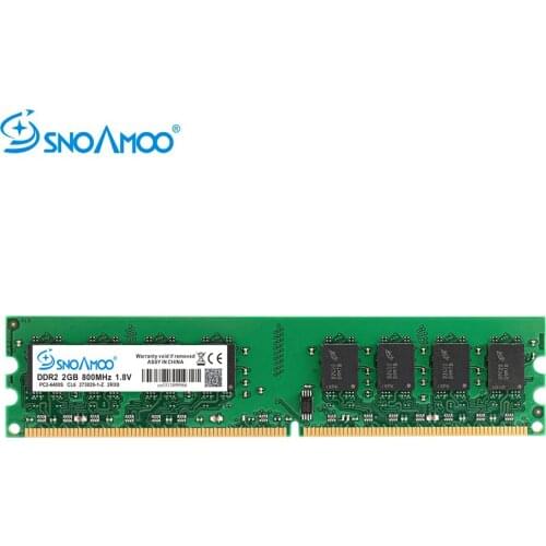 SNOAMOO Desktop PC RAMs DDR2 2G RAM 667MHz 800MHz PC2-6400S 240-Pin 1.8V DIMM For Compatible Computer Memory Warranty