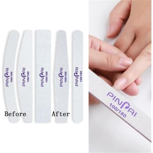 1pcs Nail File Sanding Buffer Strip 100/180 Professional Block Pedicure Manicure Buffing Kits Polish Beauty tool Sets