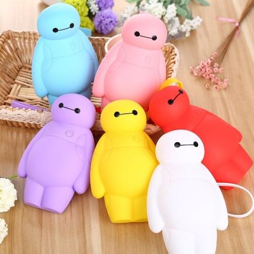 Baymax Figures Kawaii Coin Purse Small Wallet Women Zipper Silicon Pencil Box 2021 Monederos Mujer De Silicona Kawaii Pequeno
