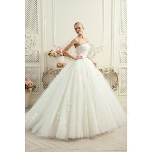 Vestidos de Noiva 2018 Gorgeous Ball Lace Strapless Corset Back Bridal evening gown Abiti da sposa mother of the bride dresses