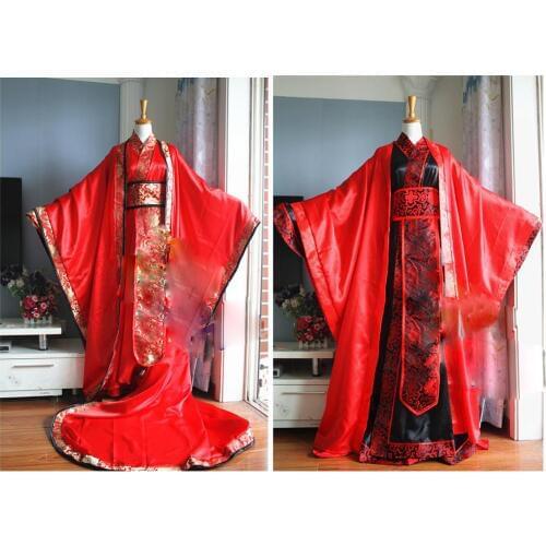 Universal Traditional Chinese Wedding Hanfu for Bride and Groom Male Female Couple Wedding Costume Hanfu Set cos Xie Lian