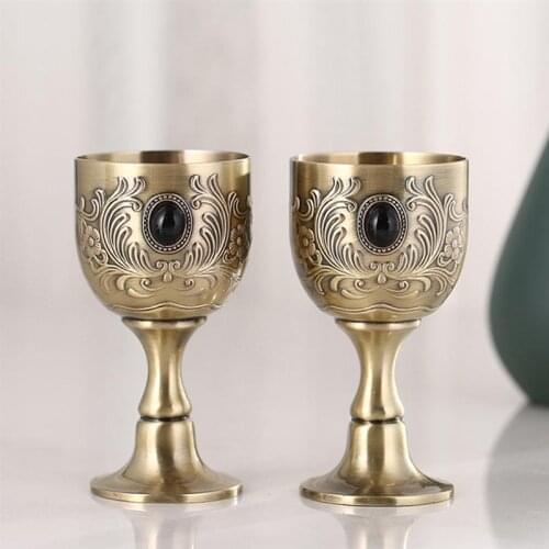 Vintage Wine Cup High-quality Metal Wine Cup Retro Wine Cup Unique Mini Cup Champagne Cup Red Wine Chalice