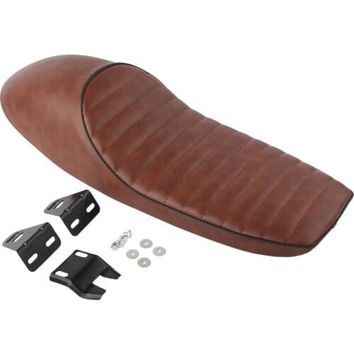 62CM Motorcycle Vintage Cafe Racer Seat Brat Hump Saddle For Honda CB CL Series CB100 CB200 CB50 & For Suzuki KZ400 KZ550 K750