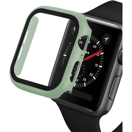 360 Full Cover Tempered Glass For Apple Watch 38mm 40mm 42mm 44mm 360 Full Cover Tempered Glass Case For iwatch SE/6/5/4/3/2/1