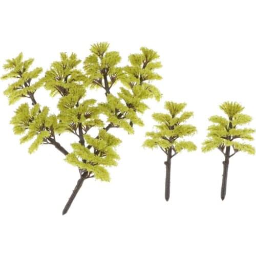 10pcs Model Trees - Model Train Scenery Architecture Pine Trees, Model Scenery Plants with No Stands