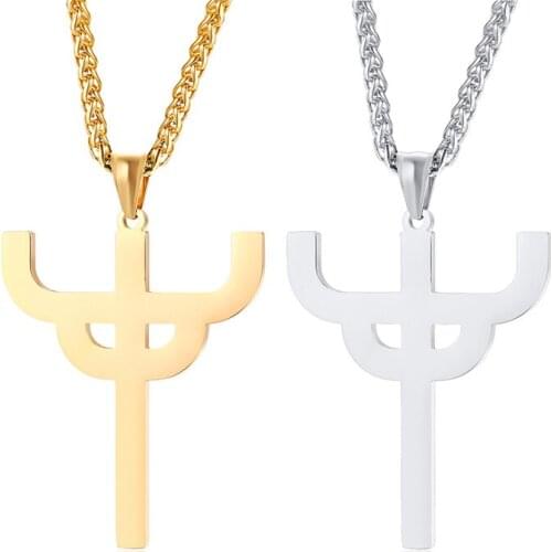 2021 Fashion Europe And America Stainless Steel Judas Saint Le Pendant Buddy Personalized Necklace Suitable For Mens Jewelry