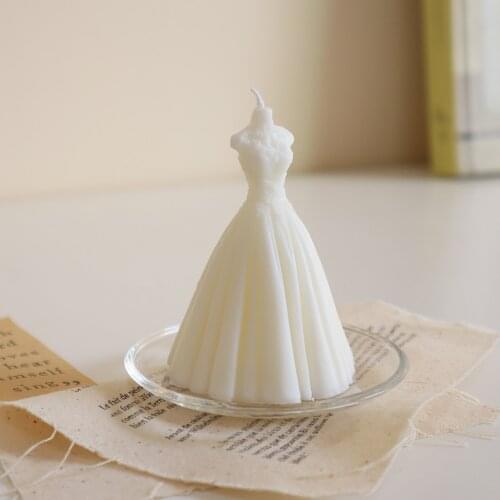Scented Candle Bride Gown Design Small Birthday Gift Home Decor Ornament