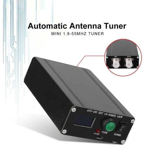 ATU-100 1.8-55Mhz By N7DDC 7x7 Metal Accessories Assembled Mini Automatic Antenna Tuner Shortwave Type C With Case Tool