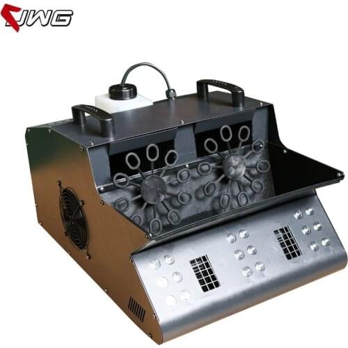 Free Shipping 2000W Led Bubble Blower Fog Machine 18x3w 3in1 DMX Control Led Fog Stage Effect Wedding Party