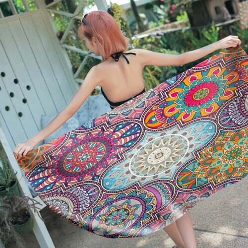 Free shipping Christmas Birthday Gift Bohemian BOHO Mandala Flower Pattern Adult Kids Yoga Yogi Spa Pool Swim Bath Beach Towel