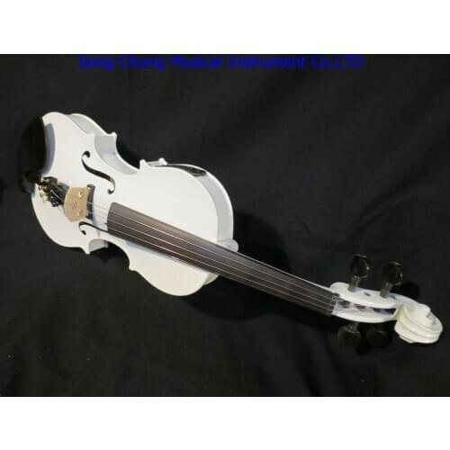 White colors 4 strings 15" electric acoustic viola , Wonderful Sound