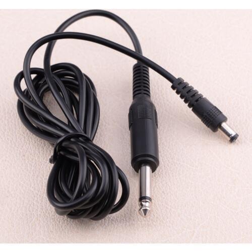 LETAOSK 1.9M Power Supply Connection DC RCA Jack Cable Clip Cord for EZ Pen Type Tattoo Machine Gun Liner Shader
