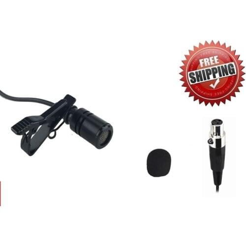Mini Lavalier Microphone microfono w 3 PIN XLR for Wireles Microphone Systtem