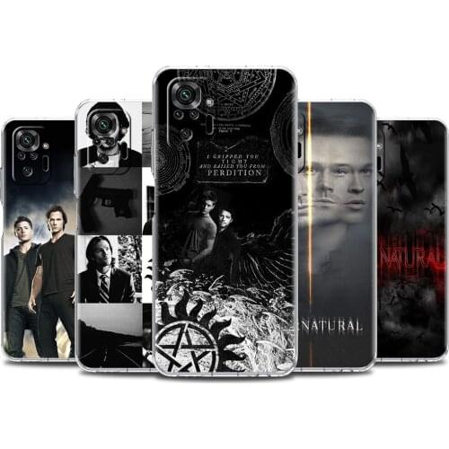 Soft Clear Case For Xiaomi Redmi Note 10 9 8 Pro 9S 10S 8T 9A 9C K40 7 9T 8A Shockproof Phone Cover Supernatural TV Show Fundas