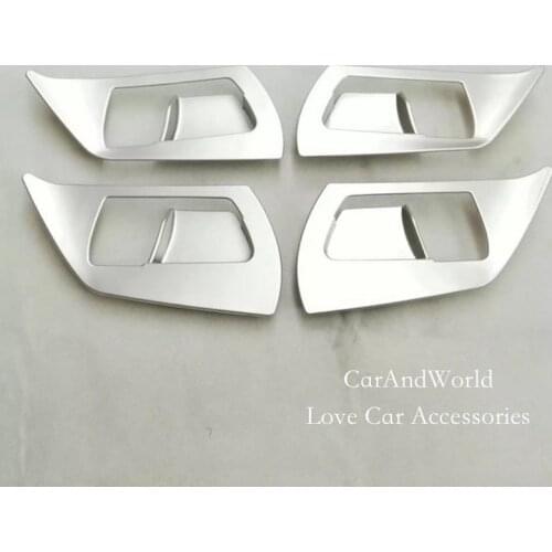 For Toyota RAV4 RAV 4 2016 2017 2018 Interior Door Handle Bowl Cover Trim Frame Protector ABS Chrome Car-Styling Accessories