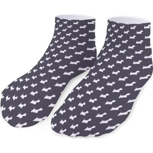West Highland White Terrier Socks Large Chemical Fiber Drawings Socks Hiking Antibacterial Stylish Girls Socks