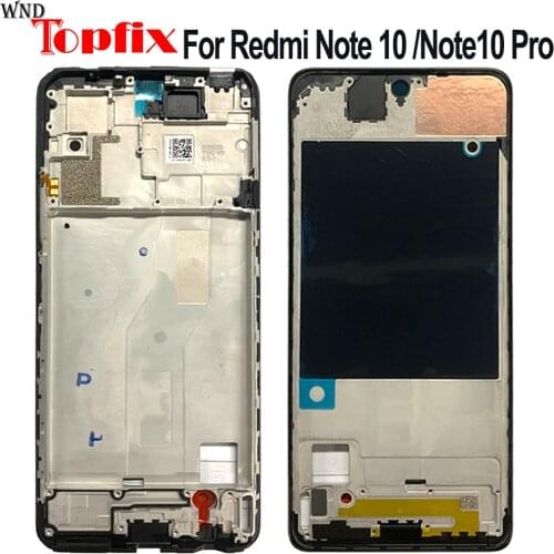 NEW Original For Redmi Note 10 / Note 10 Pro Middle Frame Bezel Faceplate Bezel LCD Frame Repair Spare Parts