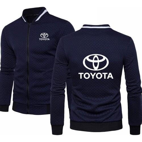 2021 New Spring Autumn Mens pullover Toyota car logo printing Fashion Solid color Mens jackets hip hop Casual Sweatshirt