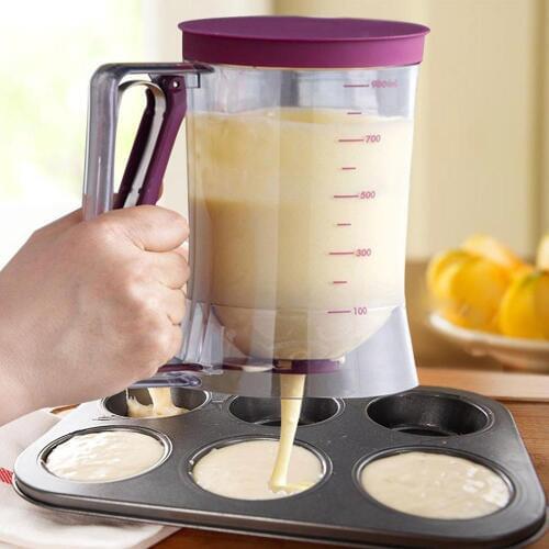 New Cupcakes Pancakes Cookie Cake Muffins Baking Waffles Batter Dispenser Cream Speratator Measuring Cup baking tools for cakes