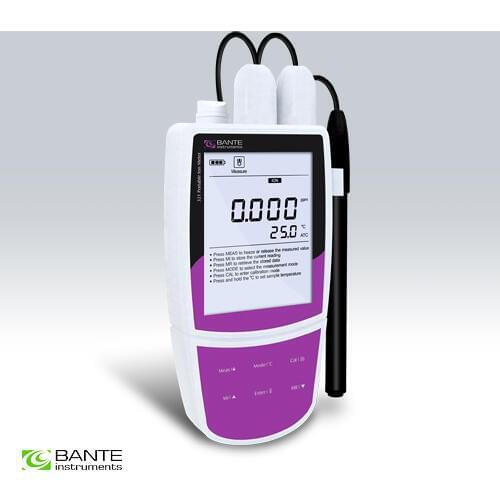 Genuine Brand Standard Portable fluoride ion Meter Tester High Accuracy Quality outdoor applications ORP teperature ATC USB data