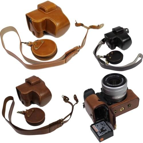 Luxury Version Leather Case Protective Cover For Fujifilm FUJI X-S10 XS10 Camera Bag Shoulder Strap Battery Opening 15-45mm Lens