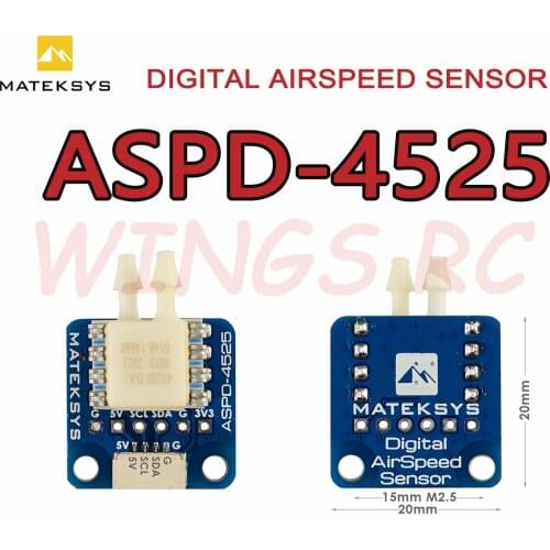 MATEK System ASPD-4525 DIGITAL Airspeed Sensor ASPD 4525 for F405-WING F411-WING F722-Wing Flight Controllers RC Airplane Drones