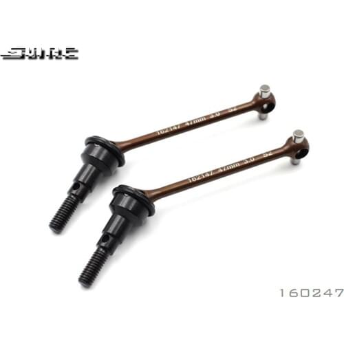 SN-RC 160247 1:10 RCAccessories RIGHT ANGLE CVD DRIVE SHAFT SPRING STEEL-47mm 3.0PIN