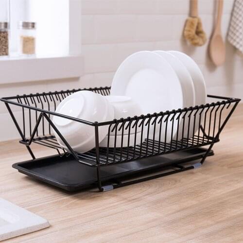 Dish Drying Rack with Drainboard Drainer Kitchen Light Duty Countertop Utensil Organizer Storage for Home