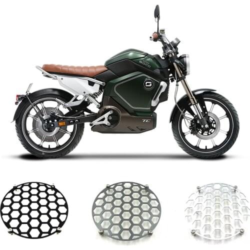 For Super SOCO TC Headlight Protection Net Retro Anti-Collision Lampshade Alloy Protective Cover Motorcycle Refit Accessories