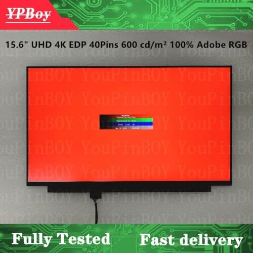 15.6" UHD For Lenovo ThinkPad X1 P52 P52S P53 P53s T590 P15 LCD LED Screen 4K EDP 40 pins MNF601EA1 MNF601EA1-1 FRU 5D10V82351