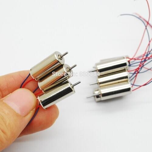 20pcs 7x16mm DC Coreless Motor shaft Dia 1mm 4.2V 120mA 46500RPM High speed motor RC Helicopters Motor