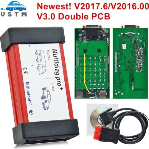 2021 Multidiag Pro+ 2016.R1 Bluetooth V3.0 Double Board NEC Relays OBD OBD2 Car Diagnostic Scanner Tool For Cars/Trucks Full Set