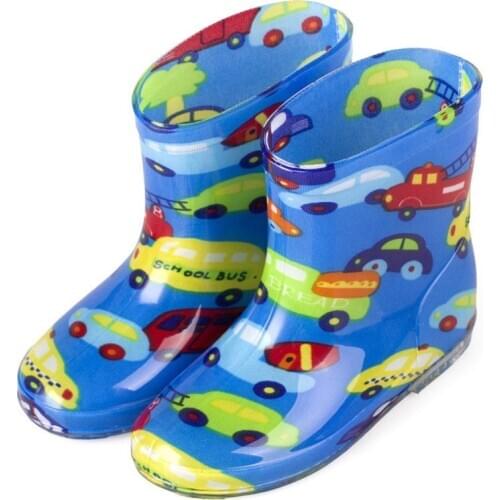 2021 New Fashion Classic Childrens Shoes PVC Rubber Kids Baby Cartoon Shoes Childrens Water Shoes Waterproof Rain Boots