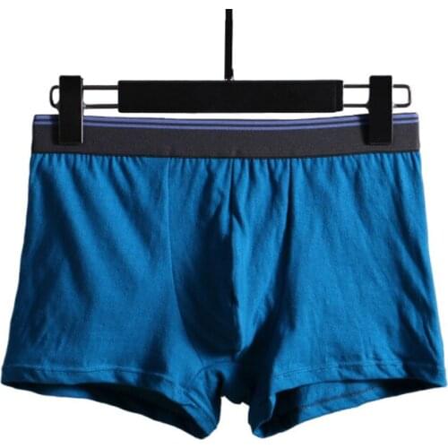 3pcs/Lot Mens cotton fiber Underwear Sexy Pure color comfortable shorts Mixed Color order