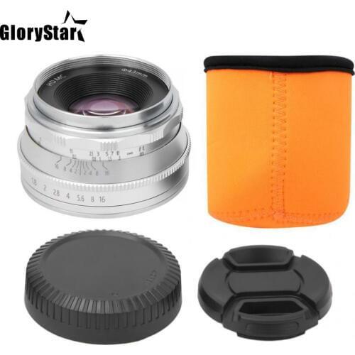 35mm F1.6 Manual Focus MF Prime Lens for Canon EF-M Mount EOS M M1 M2 M3 M5 M50 M6 M10 M100 Mirrorless Camera F/1.6 16