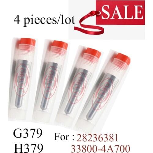 4 pieces G379 Fuel Injector Euro 5 Engine Injector Nozzle H379 for 28236381 33800-4A700