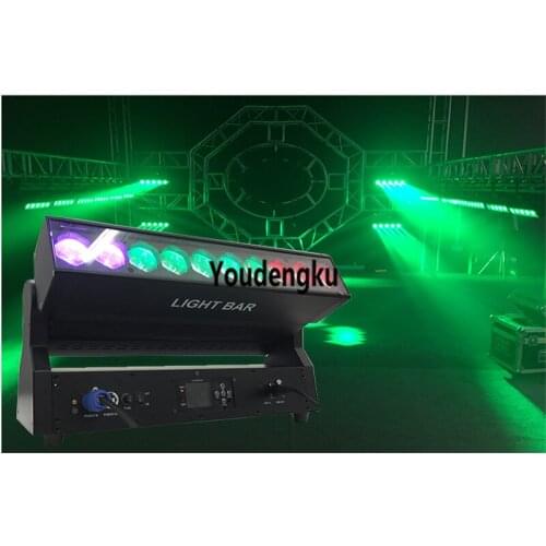 4 pcs Point control10x30w RGBW sweeper beam zoom wash moving head quad led bar light led moving bar