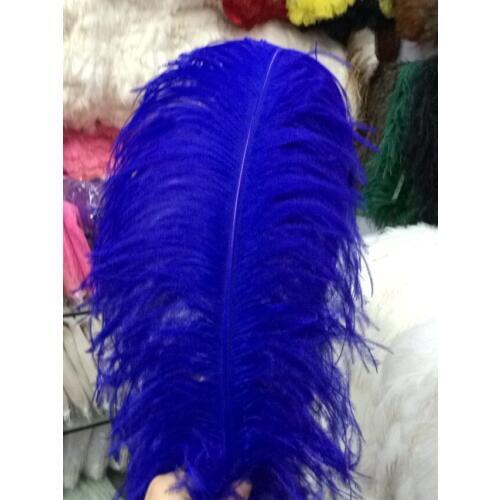 50 pcs Big pole ostrich feather blue ostrich plumage 50-55 cm/20-22 inches high quality plume ostrich free shipping