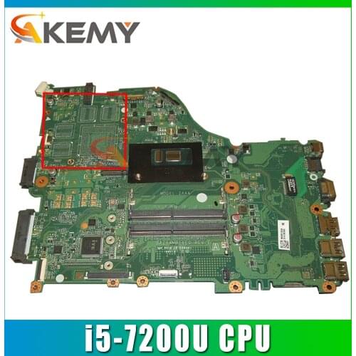 Akemy Laptop Mainboard For ACER Aspire E5-575 i5-7200U Motherboard DAZAAMB16E0 SR2ZU DDR4 GM