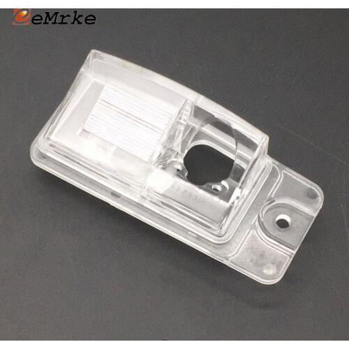 EEMRKE for Nissan X-Trail Rogue T32 2013~2015 / ICHIKOH 6246 Car Rear View Camera Bracket License Plate Lights Housing Mount