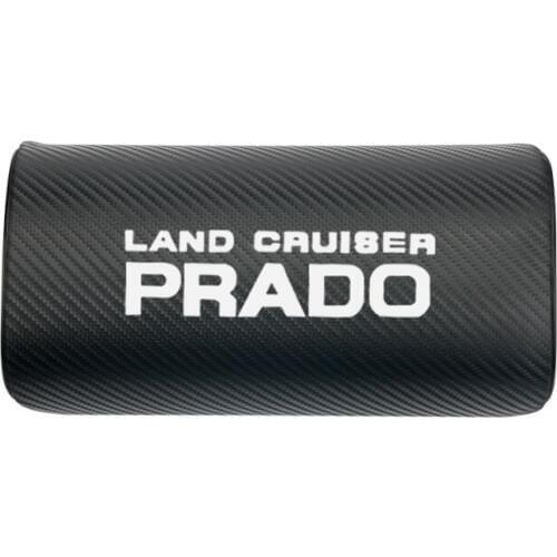 Car neck pillows both side pu leather single headrest case for Toyota prado land cruiser accessories car styling