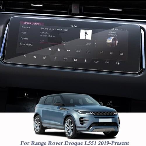 Car Styling GPS Navigation Dashboard TPU Screen Film For Range Rover Evoque L551 2019-Present Climate Control Sticker Accessory