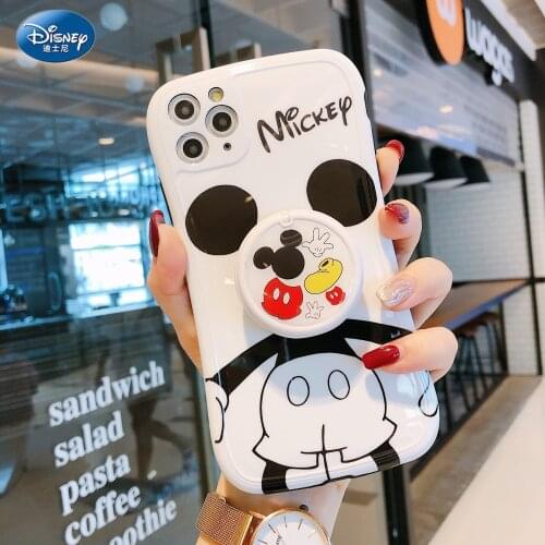Disney for iPhone 11 mobile phone case with makeup mirror for iPhone 12/xr Mickey mobile phone cover zz0429-5