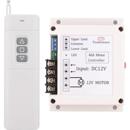 DC 12V 40A Industrial Motor Forwards Reverse Remote Controller UP Down Stop Rolling Door Remote Controller Long Distance