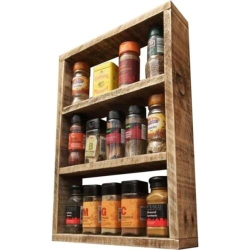 Wooden Kitchen Cabinet Kitchen Rack Spice Rack Kitchen furniture Furniture handles Kitchen Cabinets Complete kitchen unit