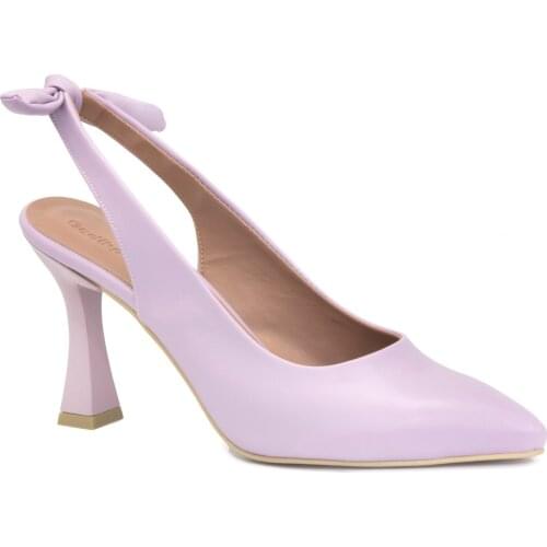 Gedikpasalı Nwa 601 Lilac 2021 Summer Ladies Shoes Evening Party Goblet Heel Bucket Dress Business Classic Pointed Elegant Casual Pumps