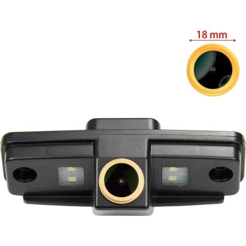 Freezzmi Golden HD Car Rear View Reverse Backup Camera Original Hole for Subaru Forester SG MK2 2003-2008 Subaru Legacy B4 BL